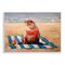 Stupell Industries Polka Dot Bikini Sea Lion Tropical Drink Beach Scene Wall Plaque